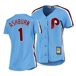 Maglia Baseball Donna Philadelphia Phillies Richie Ashburn Cooperstown Collection Road Blu