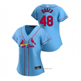 Maglia Baseball Donna St. Louis Cardinals Harrison Bader 2020 Replica Alternato Blu