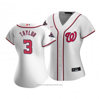 Maglia Baseball Donna Washington Nationals Michael A. Taylor Primera Replica Bianco