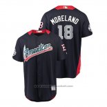 Maglia Baseball Uomo All Star Boston Red Sox Mitch Moreland 2018 Home Run Derby American League Blu