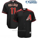 Maglia Baseball Uomo Arizona Diamondbacks 11 A.j. Pollock Nero Rosso Alternato Flex Base