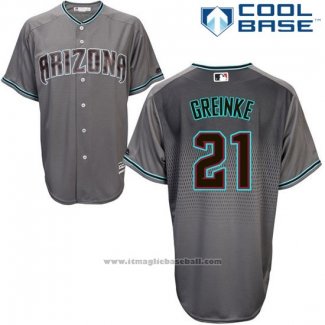 Maglia Baseball Uomo Arizona Diamondbacks 21 Zack Greinke Autentico Cool Base