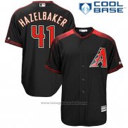 Maglia Baseball Uomo Arizona Diamondbacks 41 Jeremy Hazelbaker Nero Cool Base