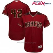 Maglia Baseball Uomo Arizona Diamondbacks 42 Jackie Robinson Rosso Flex Base