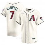 Maglia Baseball Uomo Arizona Diamondbacks Corbin Carroll Home Limited Bianco