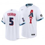 Maglia Baseball Uomo Arizona Diamondbacks Eduardo Escobar 2021 All Star Replica Bianco