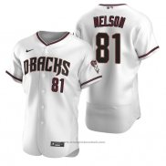 Maglia Baseball Uomo Arizona Diamondbacks Kyle Nelson Autentico Home Bianco