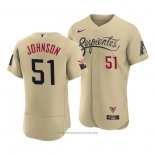 Maglia Baseball Uomo Arizona Diamondbacks Randy Johnson 2021 City Connect Autentico Or