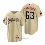 Maglia Baseball Uomo Arizona Diamondbacks Stuart Fairchild 2021 City Connect Replica Or