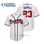 Maglia Baseball Uomo Atlanta Braves Adam Duvall Cool Base Home Bianco