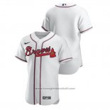 Maglia Baseball Uomo Atlanta Braves Autentico Bianco