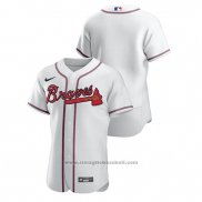 Maglia Baseball Uomo Atlanta Braves Autentico Bianco