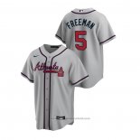 Maglia Baseball Uomo Atlanta Braves Freddie Freeman 2020 Replica Road Grigio