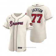 Maglia Baseball Uomo Atlanta Braves Luke Jackson Autentico 2020 Alternato Crema
