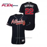 Maglia Baseball Uomo Atlanta Braves Nick Markakis Autentico Flex Base Blu