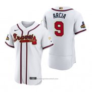 Maglia Baseball Uomo Atlanta Braves Orlando Arcia 2022 Gold Program Autentico Bianco