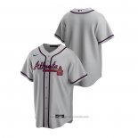 Maglia Baseball Uomo Atlanta Braves Replica 2020 Road Grigio