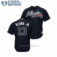 Maglia Baseball Uomo Atlanta Braves Ronald Acuna Jr. Cool Base Alternato Blu