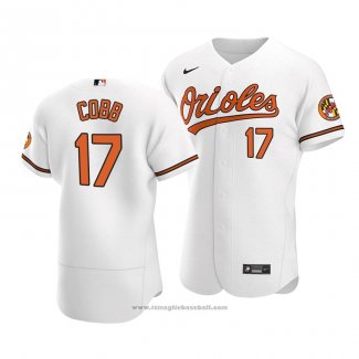 Maglia Baseball Uomo Baltimore Orioles Alex Cobb Autentico Primera Bianco