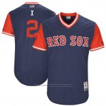 Maglia Baseball Uomo Boston Red Sox 2017 Little League World Series Xander Bogaerts Blu