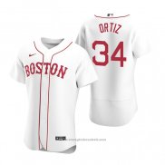 Maglia Baseball Uomo Boston Red Sox David Ortiz Autentico 2020 Alternato Bianco