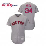 Maglia Baseball Uomo Boston Red Sox David Ortiz Autentico Flex Base Grigio