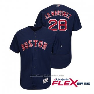 Maglia Baseball Uomo Boston Red Sox J.d. Martinez 2019 Gold Program Cool Base Bianco