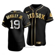 Maglia Baseball Uomo Boston Red Sox Jackie Bradley Jr. Golden Edition Autentico Nero