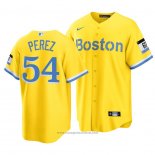 Maglia Baseball Uomo Boston Red Sox Martin Perez 2021 City Connect Replica Or