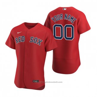 Maglia Baseball Uomo Boston Red Sox Personalizzate Autentico Alternato 2020 Rosso