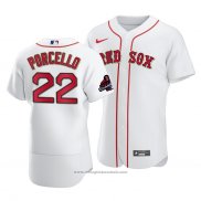 Maglia Baseball Uomo Boston Red Sox Rick Porcello Bianco