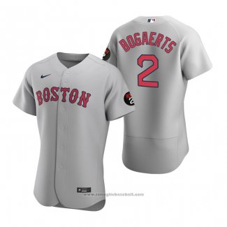 Maglia Baseball Uomo Boston Red Sox Xander Bogaerts Autentico Grigio