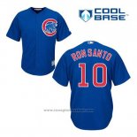 Maglia Baseball Uomo Chicago Cubs 10 Ron Santo Blu Alternato Cool Base