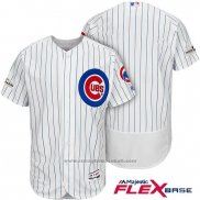 Maglia Baseball Uomo Chicago Cubs 2017 Postseason Bianco Flex Base