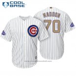 Maglia Baseball Uomo Chicago Cubs 70 Joe Maddon Bianco Or Cool Base