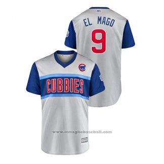 Maglia Baseball Uomo Chicago Cubs El Mago 2019 Little League Classic Replica Grigio