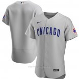 Maglia Baseball Uomo Chicago Cubs Road Autentico Grigio