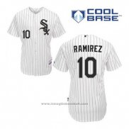 Maglia Baseball Uomo Chicago White Sox 10 Alexei Ramirez Bianco Home Cool Base