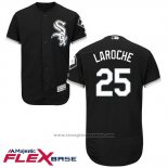 Maglia Baseball Uomo Chicago White Sox 25 Adam Laroche Nero Flex Base