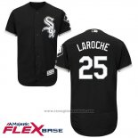 Maglia Baseball Uomo Chicago White Sox 25 Adam Laroche Nero Flex Base