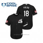 Maglia Baseball Uomo Chicago White Sox Daniel Palka Cool Base Allenamento Primaverile 2019 Nero