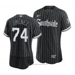 Maglia Baseball Uomo Chicago White Sox Eloy Jimenez 2021 City Connect Autentico Nero