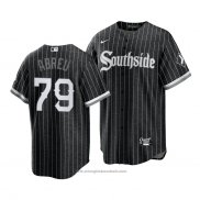 Maglia Baseball Uomo Chicago White Sox Jose Abreu 2021 City Connect Replica Nero