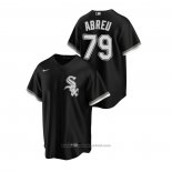 Maglia Baseball Uomo Chicago White Sox Jose Abreu Replica Alternato Nero