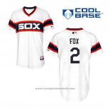 Maglia Baseball Uomo Chicago White Sox Nellie Fox 2 Bianco Alternato Cool Base