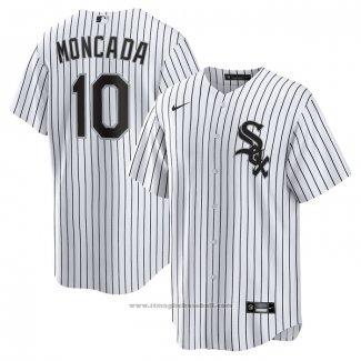 Maglia Baseball Uomo Chicago White Sox Yoan Moncada Primera Replica Bianco