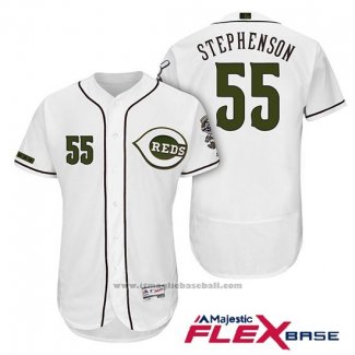 Maglia Baseball Uomo Cincinnati Reds 55 Robert Stephenson 2018 Alternato Autentico Flex Base