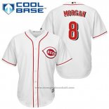 Maglia Baseball Uomo Cincinnati Reds Joe Morgan 8 Bianco Home Cool Base