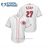 Maglia Baseball Uomo Cincinnati Reds Matt Kemp Cool Base Home Bianco