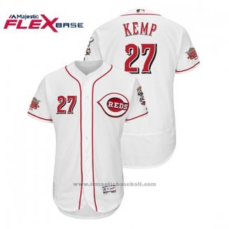 Maglia Baseball Uomo Cincinnati Reds Matt Kemp Home Flex Base Bianco